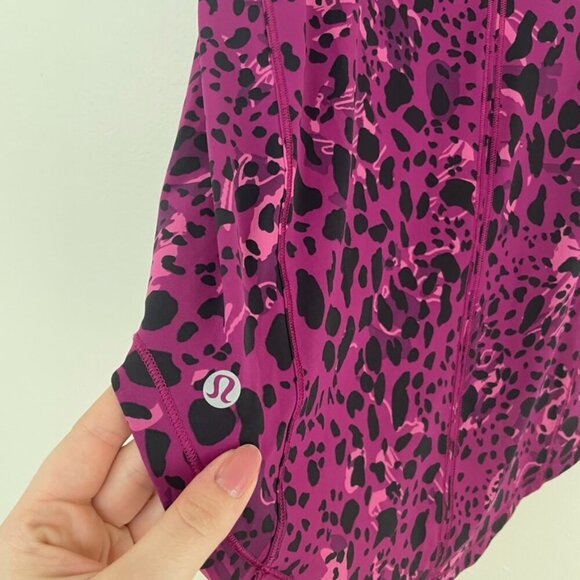 Lululemon Sculpt Tank in Cheetah Camo Magenta Purple Multi Size 8 - Picture 3 of 5